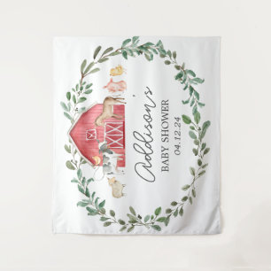 Moderne Farm Begrüßungsfarm Willkommenspender Wandteppich