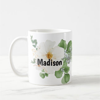 Moderne Farmhouse individuell angepasster Blumenbe Kaffeetasse