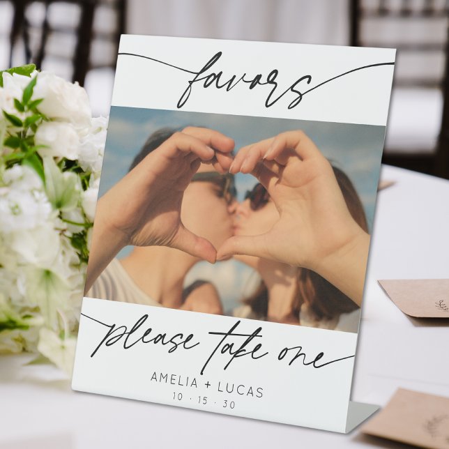 Moderne Favoriten Kalligrafie-Script-Foto Sockelschild (Von Creator hochgeladen)