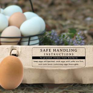 Moderne FDA Eierkarton - sichere Handhabung Gummistempel