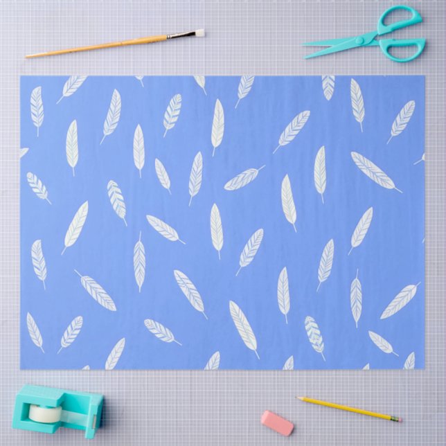 Moderne Feathers Luxury Boho Collection Seidenpapier (Basteln)