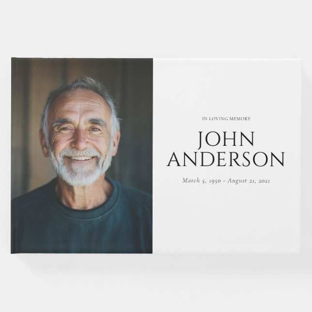 Moderne Feier zur Gedenkfeier des Lebens Gästebuch (Vorderseite)
