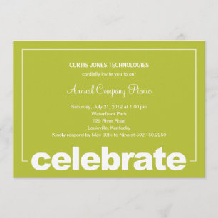 Moderne Feierlichkeiten - Party für Unternehmen Einladung