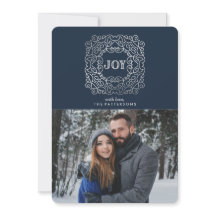 Moderne Feiertags-Foto-Karte der Freude-|