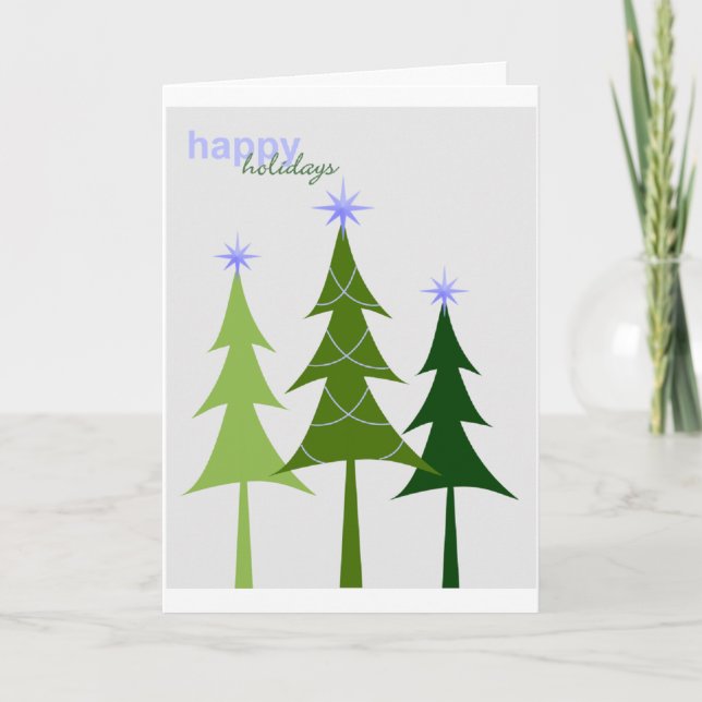 Moderne Feiertags-Karte Feiertagskarte (Vorderseite)