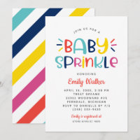Moderne, feine Farben Baby Sprinkle Dusche