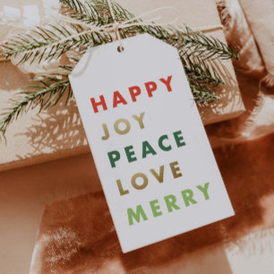 Moderne, feine Farben Weihnachten Geschenkanhänger