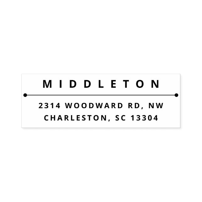 Moderne, feine Typografie Permastempel (Design)