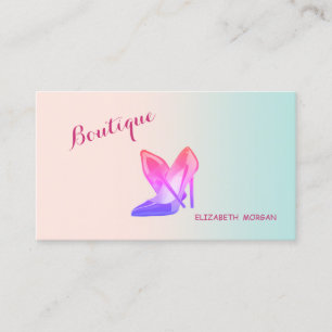 Moderne feminine Profis, High Heels Visitenkarte