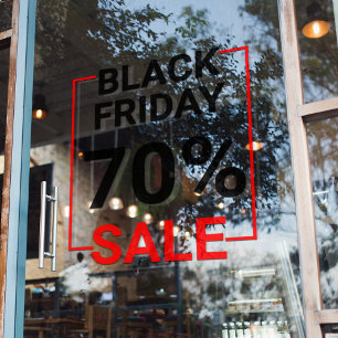 Moderne Fensterfolie für Black Friday Sale im Scha Fensteraufkleber
