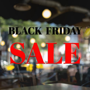 Moderne Fensterfolie für Black Friday Sale im Scha Fensteraufkleber