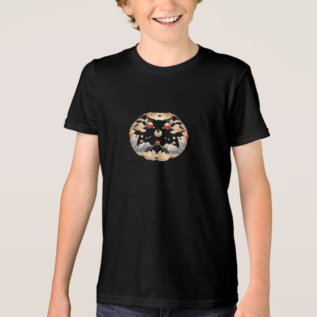 Moderne Ferien Blume Jungs T - Shirt (Vorderseite)