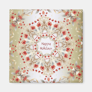 Moderne Ferienblumen Magnet