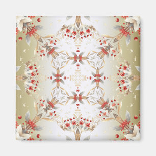 Moderne Ferienblumen Magnet
