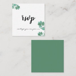 Moderne Fern Trendy Elegante Kalligrafie Botanisch Begleitkarte