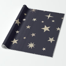 Moderne festliche Black Gold Star Rolle