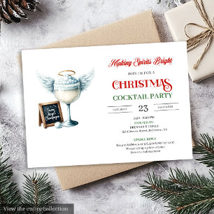 Moderne festliche Weihnachtscocktails-Party-Einlad Einladung