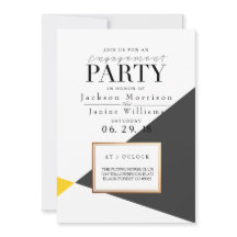 Moderne, fett geometrische Engagement-Partei