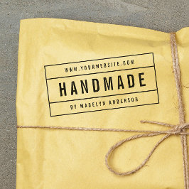 Moderne, fett namensgebliebene Website Handmade Permastempel