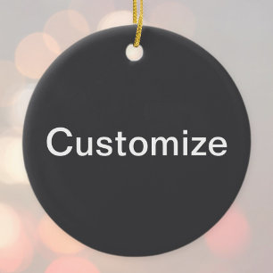 Moderne fette editierbare Name, Geschäft oder Mark Keramik Ornament