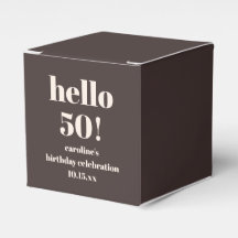 Moderne Fette Erdiges Braun 50. Geburtstag Custom