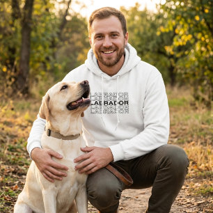 Moderne, fette Labrador-Typografie-Grafik Hoodie