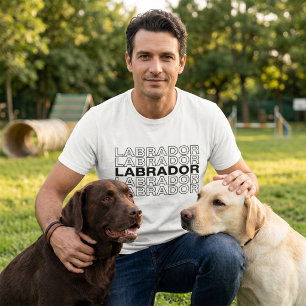 Moderne, fette Labrador-Typografie-Grafik T-Shirt