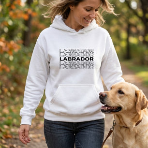 Moderne, fette Labradortypografie-Grafik  Hoodie