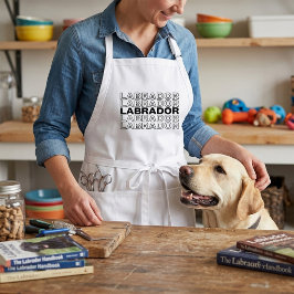 Moderne, fette Labradortypografie-Grafik  Schürze