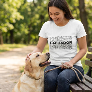 Moderne, fette Labradortypografie-Grafik T-Shirt