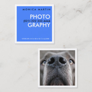 Moderne, fette, minimalistische Fotografen Visiten Quadratische Visitenkarte