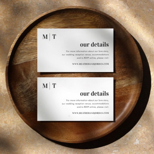 Moderne, fette Monogramm zum Hochzacken unserer De Begleitkarte (Von Creator hochgeladen)