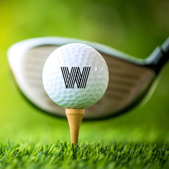 Moderne, fette Monogramme Golfball (Modern Bold Monogram Golf Balls)