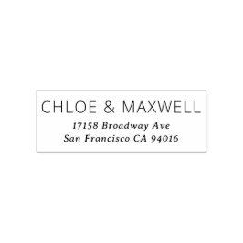 Moderne, fette Namen Permastempel