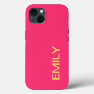 Moderne Fette Rosa Personalisierte iPhone-Hülle iPhone 13 Hülle