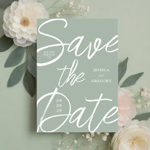 Moderne, fette Schriftzeichen Save The Date