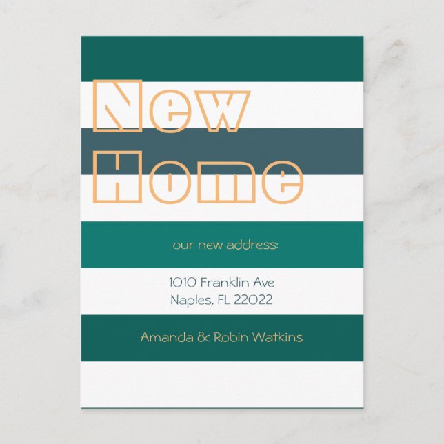 Moderne fette Streifen Ankündigung (Vorderseite)