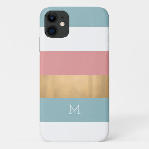 Moderne, fette Streifen Mit Monogramm Case-Mate iPhone Hülle