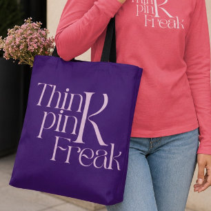 Moderne Fette Think Pink Freak-Typografie