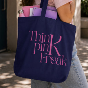 Moderne Fette Think Pink Freak-Typografie
