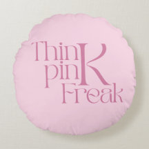 Moderne Fette Think Pink Freak-Typografie