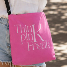 Moderne Fette Think Pink Freak-Typografie