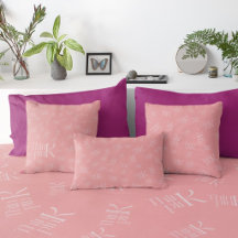 Moderne, fette „Think Pink“-Typografie