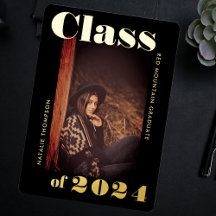 Moderne fette Typografie 2024 Graduation Party Bla