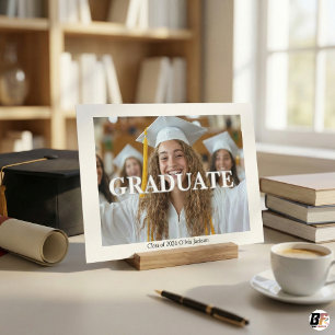 Moderne Fette Typografie Foto-Absolventenklasse 26 Einladung