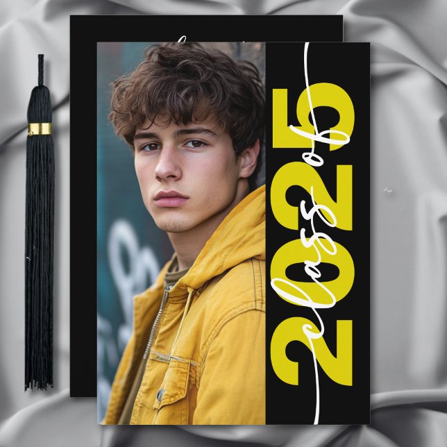 Moderne fette Typografie-Grad-Ankündigung Einladung (Von Creator hochgeladen)