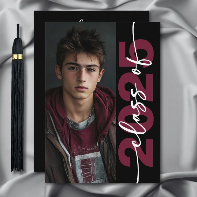 Moderne fette Typografie-Grad-Ankündigung Einladung (Von Creator hochgeladen)