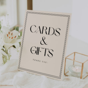 Moderne fette Typografie-Hochzeit "Karten & Gesche Sockelschild