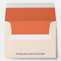 Moderne fette Typografie Hochzeitscreme Orange