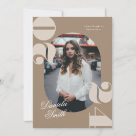 Moderne fette Typografie-Klasse des Abschlusses 20 Einladung